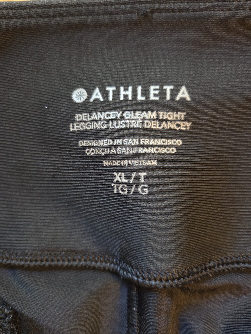 Athleta Delancey Gleam Tight Moto XLarge - Picture 4 of 8
